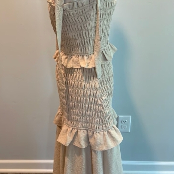 Free the Roses Cream Ruffle Maxi Dress - Picture 2 of 6